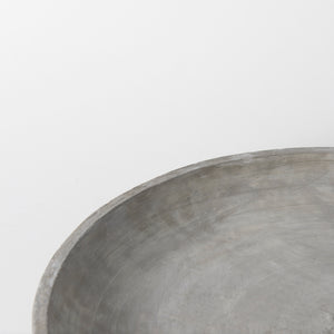 Mercana Triton Large Shallow Bowl - Stylish Round Concrete Tray For Modern Home Décor & Functional Use Concrete | Large  68075
