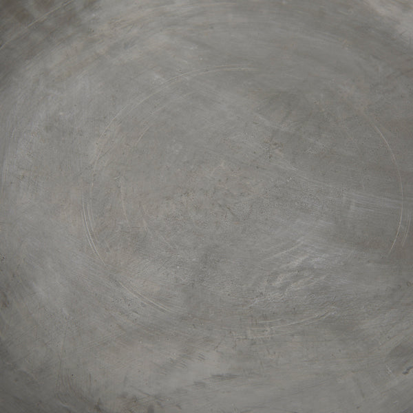 Mercana Triton Large Shallow Bowl - Stylish Round Concrete Tray For Modern Home Décor & Functional Use Concrete | Large  68075