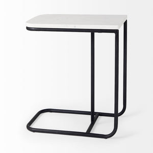 Mercana Kyra C-Shaped End Table with Sleek Design, Premium Materials, and Versatile Functionality for Modern Living 69212