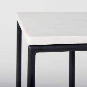 Mercana Kyra C-Shaped End Table with Sleek Design, Premium Materials, and Versatile Functionality for Modern Living 69212