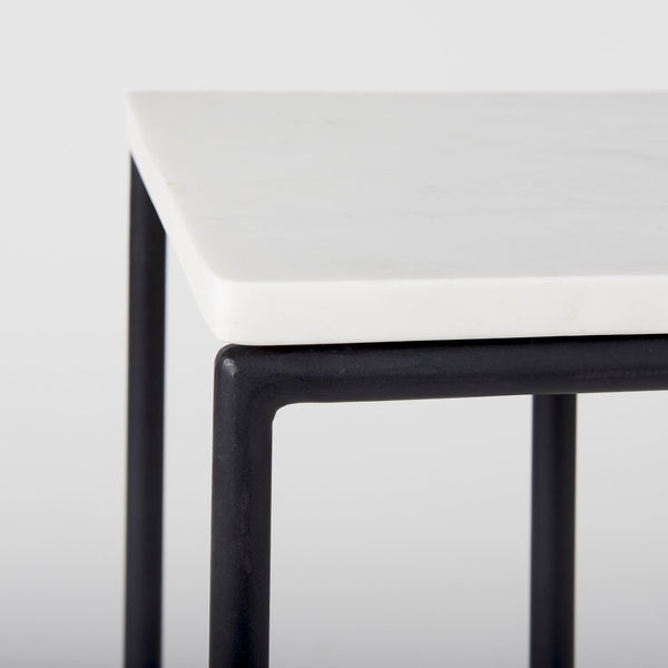 Mercana Kyra C-Shaped End Table with Sleek Design, Premium Materials, and Versatile Functionality for Modern Living 69212