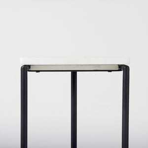 Mercana Kyra C-Shaped End Table with Sleek Design, Premium Materials, and Versatile Functionality for Modern Living 69212