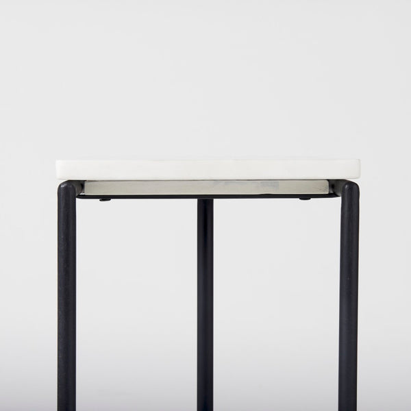 Mercana Kyra C-Shaped End Table with Sleek Design, Premium Materials, and Versatile Functionality for Modern Living 69212
