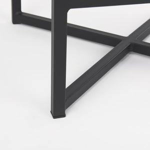 Mercana Frodo Contemporary Counter Stool with Plush Seat and Sturdy Iron Frame for Kitchen and Home Bars Gray Fabric | Black Iron | Counter 69574