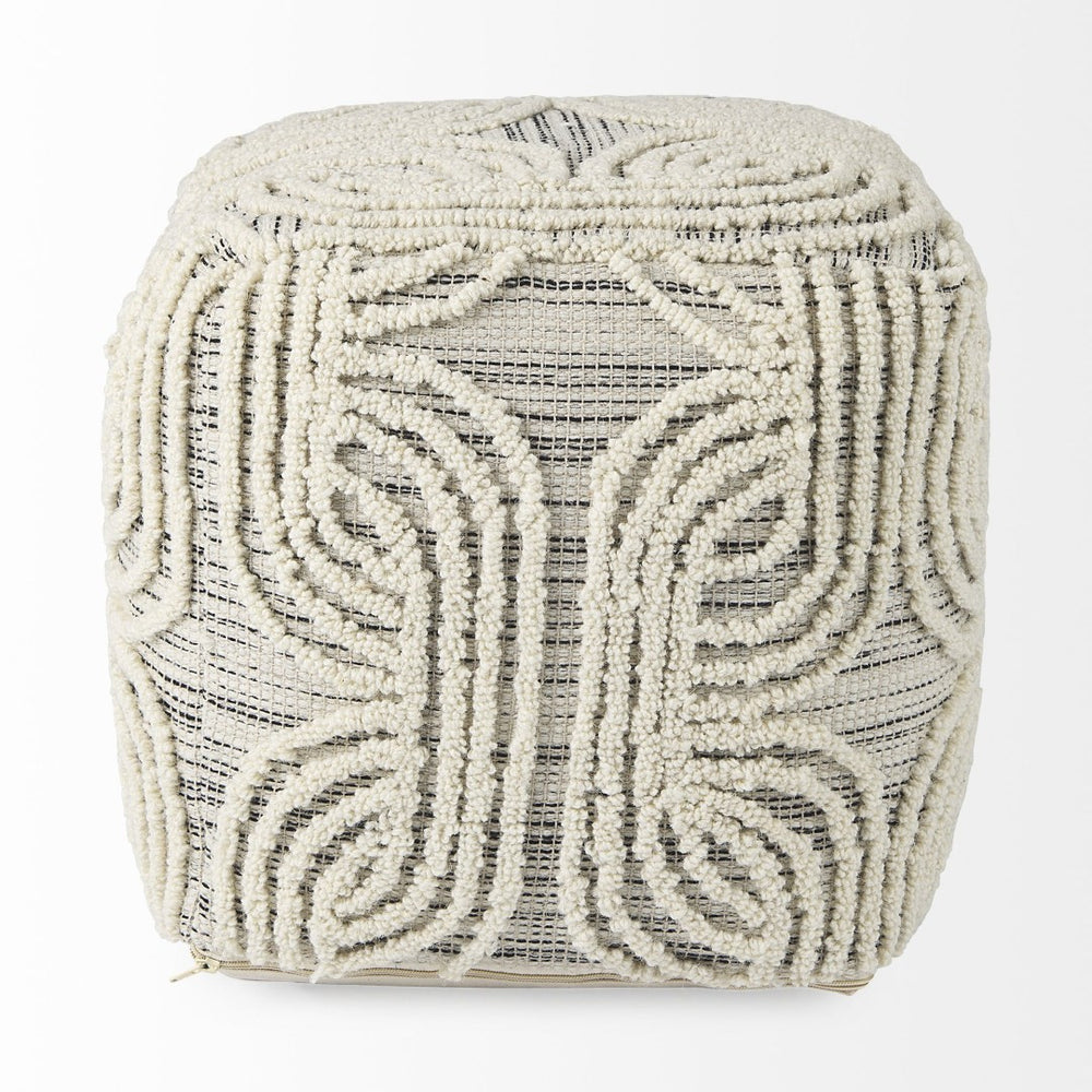 Mercana Amaya Handcrafted Cotton Pouf – Stylish Accent Piece for Contemporary and Coastal Interiors 69507
