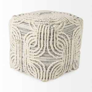 Mercana Amaya Handcrafted Cotton Pouf – Stylish Accent Piece for Contemporary and Coastal Interiors 69507