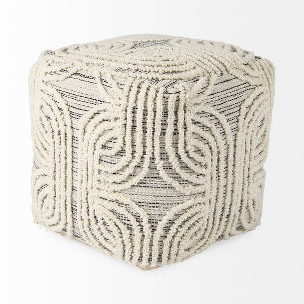 Mercana Amaya Handcrafted Cotton Pouf – Stylish Accent Piece for Contemporary and Coastal Interiors 69507
