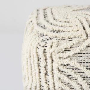 Mercana Amaya Handcrafted Cotton Pouf – Stylish Accent Piece for Contemporary and Coastal Interiors 69507