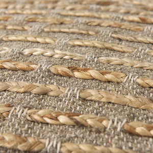 Mercana Binita Versatile Textured Pouf for Living Spaces - Stylish Seating, Footrest, or Casual Table 69509