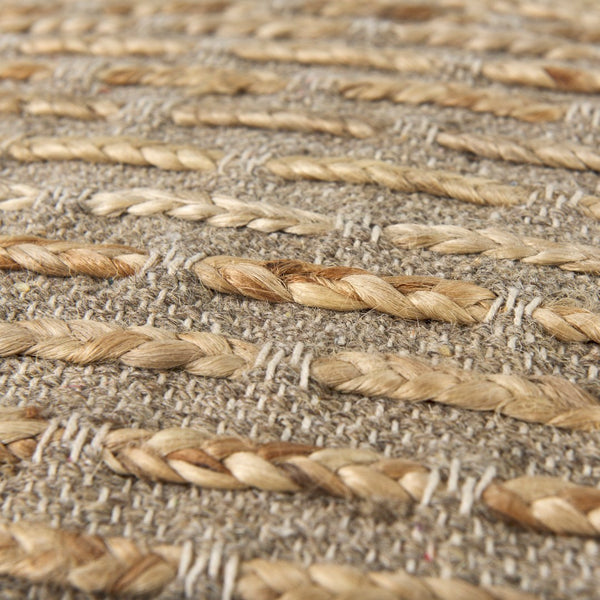 Mercana Binita Versatile Textured Pouf for Living Spaces - Stylish Seating, Footrest, or Casual Table 69509