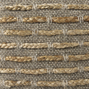 Mercana Binita Versatile Textured Pouf for Living Spaces - Stylish Seating, Footrest, or Casual Table 69509