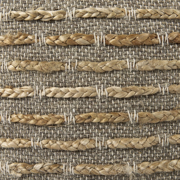 Mercana Binita Versatile Textured Pouf for Living Spaces - Stylish Seating, Footrest, or Casual Table 69509