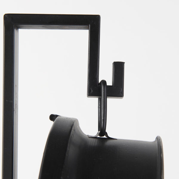 Mercana Taxz Rustic Industrial Metal Hanging Table Clock – Modern Farmhouse Décor with Easy Readability 63025