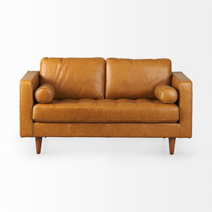 Mercana Svend Mid-Century Modern Love Seat Sofa with Plush Cushions and Timeless Elegance for Your Home 69638