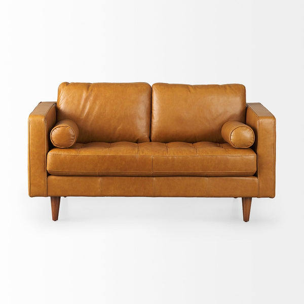Mercana Svend Mid-Century Modern Love Seat Sofa with Plush Cushions and Timeless Elegance for Your Home 69638