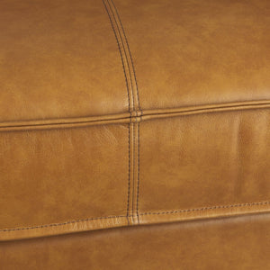 Mercana D'Arcy Mid-Century Modern 65-Inch Leather Sofa with Tailored Details and Luxe Comfort for Living Spaces 69643