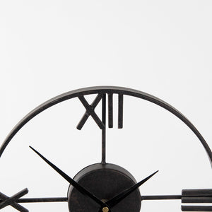 Mercana Oris Open Frame Table Clock – Sculptural Design with Roman Numerals for a Striking Home Accent 68642
