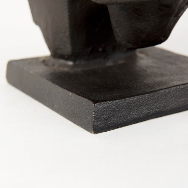 Mercana Tauro III Sculptural Raging Bull Bookends - Handcrafted Cast Iron, Durable & Stylish Home Accent 69065