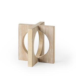 Mercana Cambie Light Brown Decorative Object - Modern Geometric Accent for Shelves, Mantels & Entry Tables 69663