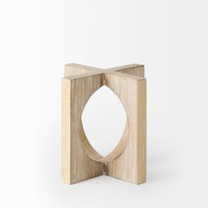 Mercana Cambie Light Brown Decorative Object - Modern Geometric Accent for Shelves, Mantels & Entry Tables 69663