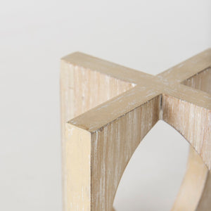 Mercana Cambie Light Brown Decorative Object - Modern Geometric Accent for Shelves, Mantels & Entry Tables 69663