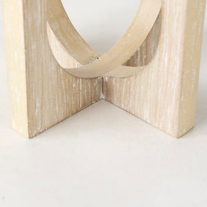 Mercana Cambie Light Brown Decorative Object - Modern Geometric Accent for Shelves, Mantels & Entry Tables 69663