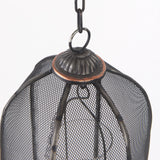 Mercana Jutland Set of Three Black Metal Bird Cage Candle Holder Lanterns  53275