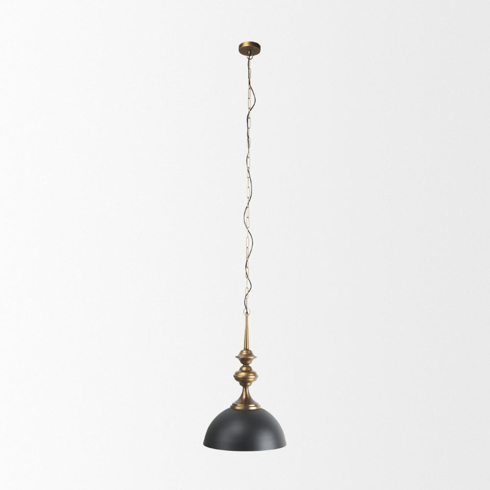 Mercana Willson Vintage-Inspired Domed Pendant Light - Stylish Metallic Fixture for Modern and Rustic Spaces 69676