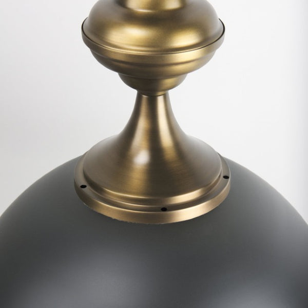 Mercana Willson Vintage-Inspired Domed Pendant Light - Stylish Metallic Fixture for Modern and Rustic Spaces 69676