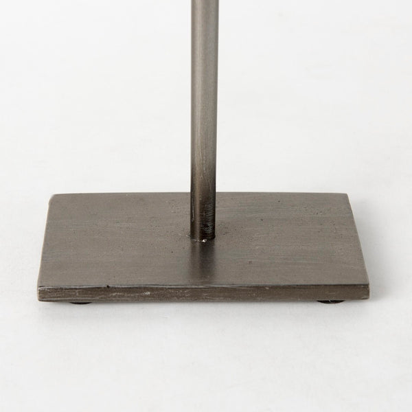 Mercana Elio Industrial-Style Decorative Hoop with Studded Rim for Modern Home Accents and Displays Gunmetal Gray Metal | 15 H 69679