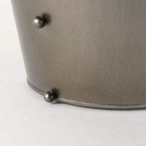 Mercana Elio Elegant Industrial Metal Vase with Decorative Studs – Striking Accent for Modern Interiors 69681