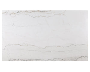 English Elm 6pc White Marble Dining Set with Black Trestle Base, Dove Gray Tufted Bench & Nailhead Chairs B011S00992