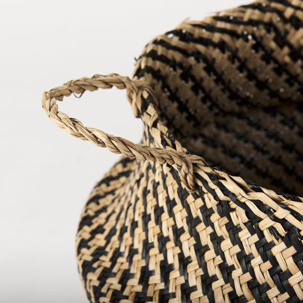 Mercana Gaia Handwoven Baskets - Coastal-Inspired Storage Solution for Boho & Tropical Decor Enhancements 69607