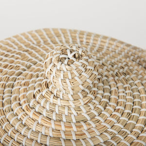 Mercana Olivia Handwoven Storage Baskets with Lids - Stylish Coastal Charm for Home Organization & Decor 69613