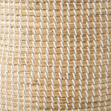 Mercana Olivia 15.7L x 15.7W x 17.3H Set of 3 Beige Seagrass Basket W/Lid and Handles 69613