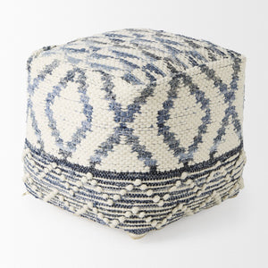 Mercana Eshana Textured Pouf for Versatile Living Spaces – Stylish Accent for Seating, Footrest, or Table 69519
