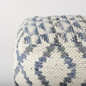 Mercana Eshana Textured Pouf for Versatile Living Spaces – Stylish Accent for Seating, Footrest, or Table 69519