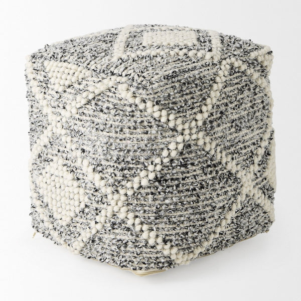 Mercana Ekiya Handwoven Pouf for Versatile Comfort and Style – Perfect Accent for Any Living Space Decor 69520
