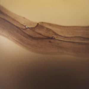 Mercana Pyla Sculptural Glass Vase - Sunlit Dune Inspired Design for Contemporary Home Accents and Decor Yellow/Brown Glass | 8H 69038