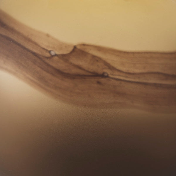 Mercana Pyla Sculptural Glass Vase - Sunlit Dune Inspired Design for Contemporary Home Accents and Decor Yellow/Brown Glass | 8H 69038