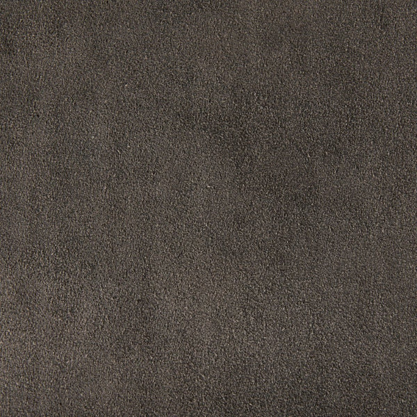 Mercana Tyson Backless Suede Stool with Gunmetal Frame - Modern Industrial Design for Kitchen or Bar Spaces Brown/Gray Suede | Black Metal | Counter 69269