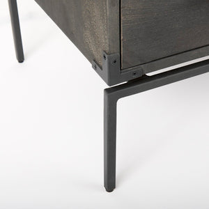 Mercana Ward 34L x 18W Industrial 3 Drawer Accent Cabinet with Iron Base for Modern Urban Living Spaces 67826