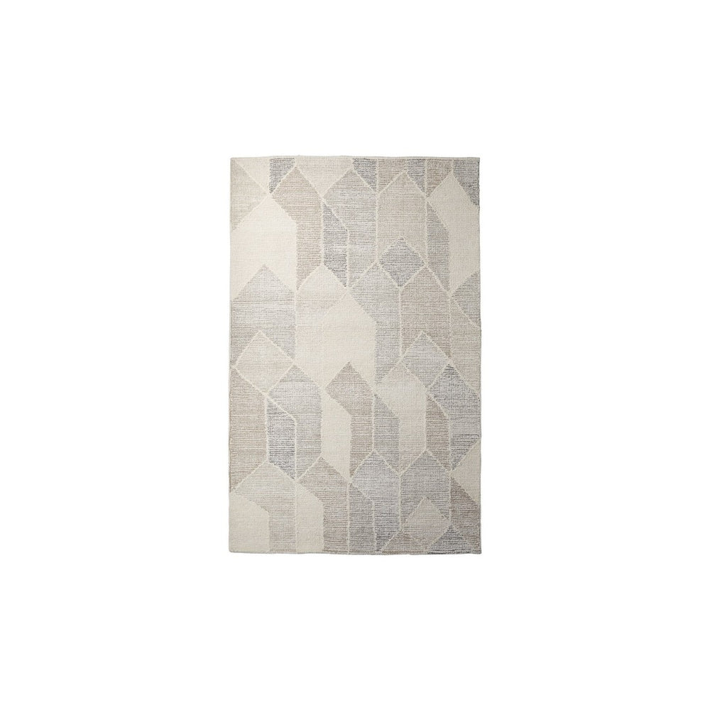 Mercana Kolt Handwoven Wool Area Rug with Neutral Geometric Design - Perfect for Modern Living Spaces 69768