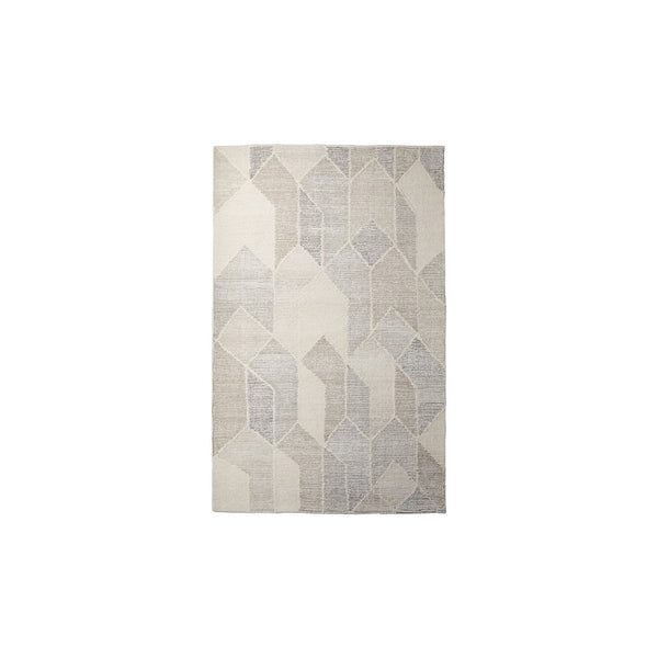 Mercana Kolt Handwoven Wool Area Rug with Neutral Geometric Design - Perfect for Modern Living Spaces 69768
