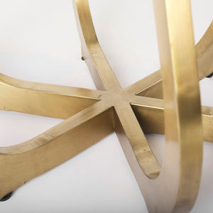 Mercana Laurent Dining Table - Luxurious Marble Top with Gold Metal Base for Modern Glam Interiors 68238-AB