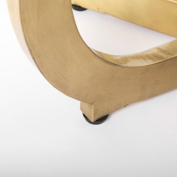 Mercana Laurent Dining Table - Luxurious Marble Top with Gold Metal Base for Modern Glam Interiors 68238-AB