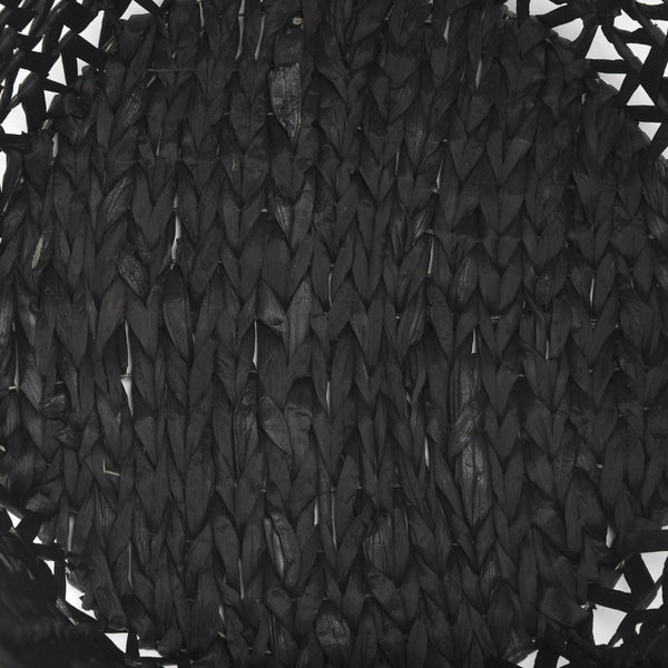 Mercana Lola Handwoven Water Hyacinth Zig Zag Baskets for Stylish Storage in Living Rooms & Bedrooms 69608