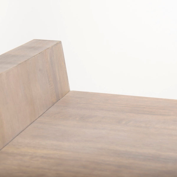 Mercana Elaine Console Table – Solid Mango Wood with Angled Legs for Modern Farmhouse Style & Easy Assembly 68747