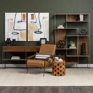 Mercana Morris Console Table: Stylish Mid-Century Modern Design with Ample Storage for Any Room Decor 69102