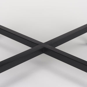 Mercana Lucas Nesting Accent Tables Set of 2 - Elegant Marble Tops with Sleek Iron Frames for Modern Spaces 68240